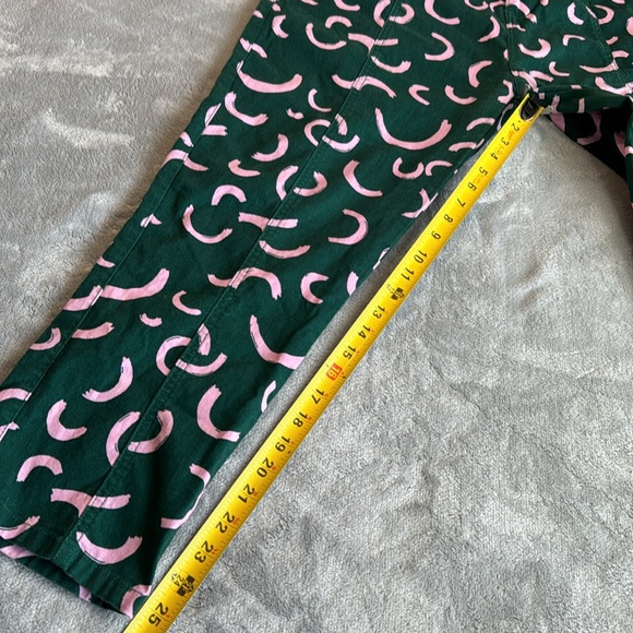 Lucy & Yak Camden Trousers Organic Cotton Watermelon Print Green Size 34 - Picture 16 of 16